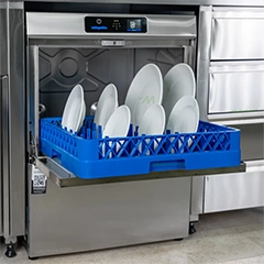Öztiryakiler OBY 500 Commercial Undercounter Dishwasher with Detergent, Rinse Aid and Drain Pumps - 6