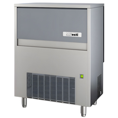 Öztiryakiler OKB158 Cube Ice Machine, 158 kg/day Capacity, 65 kg Storage Bin - 1