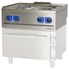 Öztiryakiler Optimum 700 Series Counter Top Cooker, Electric, Quadruple, 80x70x30 cm, OSOE 8070 E - Öztiryakiler