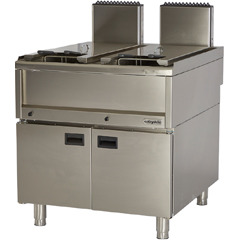 Öztiryakiler Optimum 900 Seri Fritöz, Çiftli, Dolaplı, Gazlı, 80x90x85 cm, OFG 8090 E - Öztiryakiler