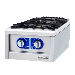 Öztiryakiler Optimum 900 Seri Set Üstü Ocak, Gazlı, İkili, 40x90x30 cm, OSOG 4090 LPE - Öztiryakiler