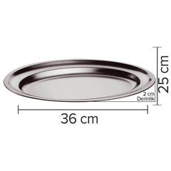 Öztiryakiler Oval Meat Tray, 36x25 cm - 2
