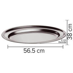 Öztiryakiler Oval Meat Tray, 56.5x38 cm - 2