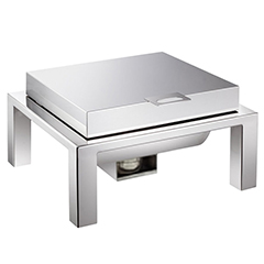 Öztiryakiler Rectangular Chafing Dish, with Stand, Gn 2/3, 6 lt - Öztiryakiler