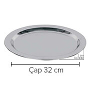 Öztiryakiler Round Buffet Tray, 32x2 cm - 2