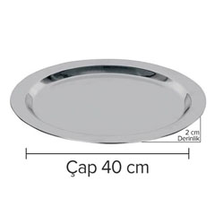 Öztiryakiler Round Buffet Tray, 40x2 cm - 2