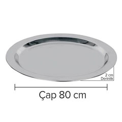 Öztiryakiler Round Buffet Tray, 80x2 cm - 2