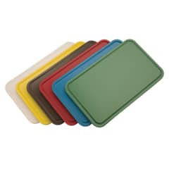 Öztiryakiler Round Corner Grooved Blue Polyethylene Cutting Board, 53x32.5x2 cm - GNÇ