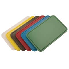 Öztiryakiler Round Cornered Grooved Green Polyethylene Cutting Board, 32.5x26.5x2 cm - GNÇ