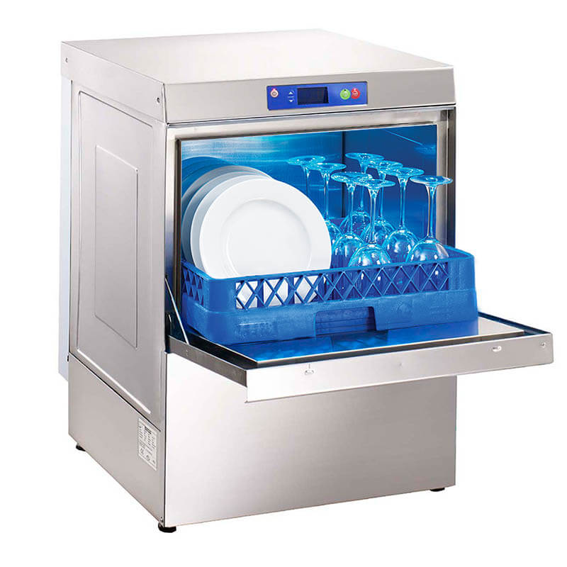 Öztiryakiler Sanayi Tipi Bulaşık Yıkama Makinesi, Oby Dijital 500 DETR, Tahliye Pompalı