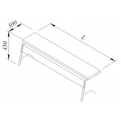 Service Shelf, 240x30 cm - Öztiryakiler