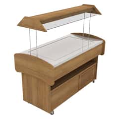 Öztiryakiler Soğuk Düz Zeminli Saladbar, SBEC - 02 Model - Öztiryakiler