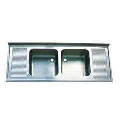 Sink Unit, Double Bowl Double Drainer, 40*40*25 Bowl, 160x60 cm - Öztiryakiler