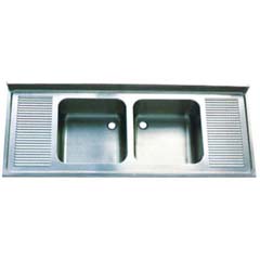 Sink Unit, Double Bowl Double Drainer, 180x70 cm - Öztiryakiler