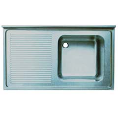 Sink Unit Single Bowl Left Drainer, 100x70 cm - Öztiryakiler