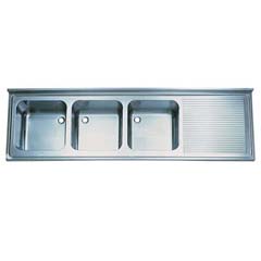 Sink Unit, Three Bowl with Right Drainer, 240x70 cm - Öztiryakiler