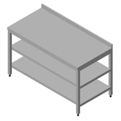 Workbench with Intermediate Shelf 60x60 cm - Öztiryakiler