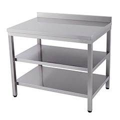 Workbench with Middle Shelf and Back 160x60 cm - Öztiryakiler