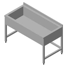 Workbench with Drainage Pool 120x60 cm - Öztiryakiler