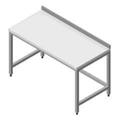 Work Table with Polyethylene Top Base Shelfless 160x60 cm - Öztiryakiler