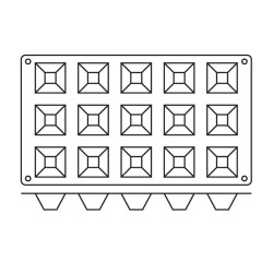 Paderno 13 15'li Silikon Kalıp, 17,5x30 cm - Paderno