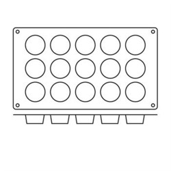 Paderno 21 15'li Silikon Kalıp, 17,5x30 cm - Paderno