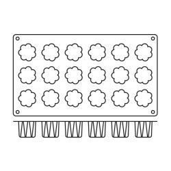 Paderno 42 18'li Silikon Kalıp, 17,5x30 cm - Paderno