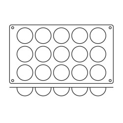 Paderno 48 15'li Silikon Kalıp, 17,5x30 cm - Paderno