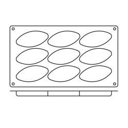 Paderno 49 6'lı Silikon Kalıp, 17,5x30 cm - Paderno