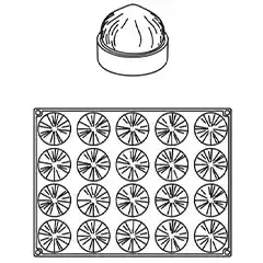 Pavoni Px4358 Noisette Silikon Kalıp, 40x30 cm - Pavoni (1)