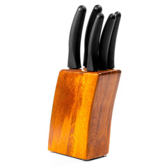 Pirge Deluxe Bloklu Bıçak Seti 5'li, Siyah - Thumbnail