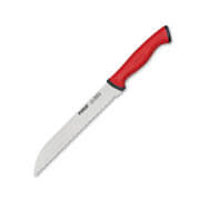 Pirge Duo Bread Knife Pro 17.5 cm, Serrated, Red - Pirge