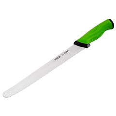 Pirge Duo Bread Knife Pro 22.5 cm, Serrated, Green - Pirge