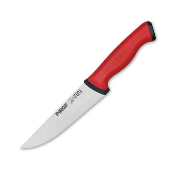 Pirge Duo Kasap Bıçağı, No: 1-14,5 cm, Kırmızı