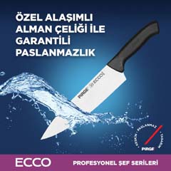 Pirge Ecco Şef Bıçağı, 19 cm, Beyaz - Thumbnail