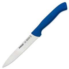 Pirge Ecco Serrated, Pointed Vegetable Knife, 12 cm, Green - Pirge