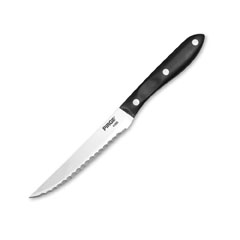 Pirge Steak Knife 12 cm, Plastic Handle, Black - Pirge