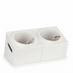 Zicco Polikarbon Çatal Kaşık Standı, 33x18x18 cm, Beyaz - Zicco