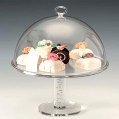 Zicco Polikarbon Kapaklı Teşhir Standı, Ayaklı, 32,5x32 cm - Zicco