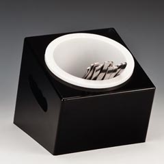 Zicco Polikarbon Kaşık Çatal Standı, Tekli, 16,5x18x15 cm, Beyaz - 1