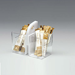 Zicco Polikarbon Poşet Şekerlik, 2'li, 13x7x11,5 cm, Şeffaf - Zicco