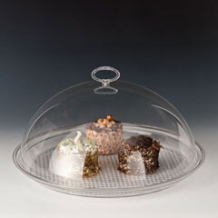 Zicco Polikarbon Tepsili Fanus, Akrilik Kapaklı Fanus, 42 cm - Zicco