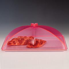 Zicco Polikarbon Tepsili Muhafaza Kabı, Akrilik Kapaklı, 35x55 cm, Pembe - 1
