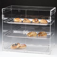 Zicco Polikarbon Tepsili Teşhir Standı, 3 Katlı, 57x38x50 cm - Zicco