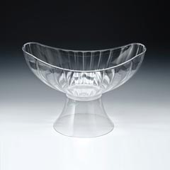 Zicco Polikarbon Teşhir Kasesi, Gondol, Ayaklı, 42,5x25,5x29 cm, Şeffaf - 1