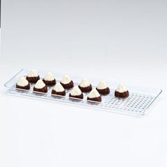 Zicco Polycarbonate Chocolate Display Tray, 10x30 cm - Zicco