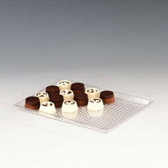 Zicco Polycarbonate Chocolate Display Tray, 23.5x17.5 cm - Zicco
