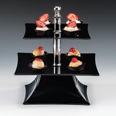 Zicco Polycarbonate Display Stand, 2 Tier, 24 cm Height, Transparent - 3
