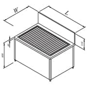 Pot Washing Sink, 120x80 cm - Öztiryakiler