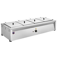 Remta B20 Electric Bain-Marie, 4 Compartments, 116.5x47x25 cm - Remta
